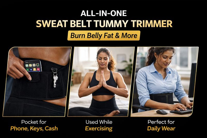 Sweat Belt - Hot Body Shaper, Belly Fat Burner for Men & Women
